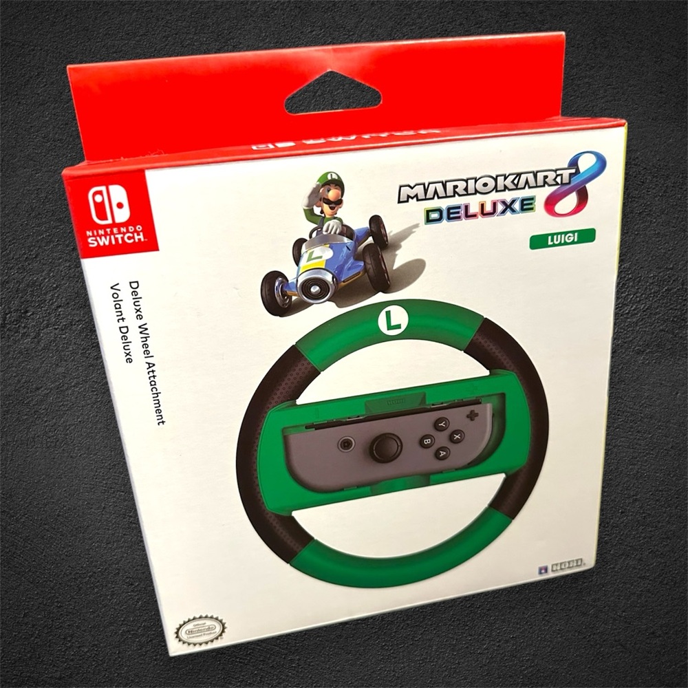 HORI Official Nintendo Switch Mario Kart 8 Deluxe Wheel (Luigi Version)